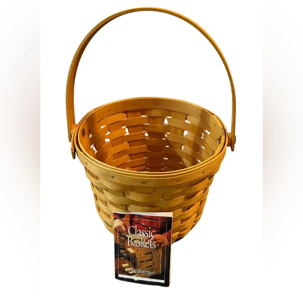 Longaberger Classic Authentic Medium Fruit Basket New in Original Packaging